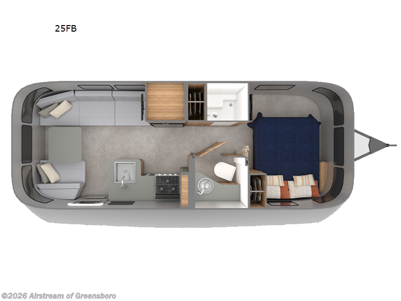 2026 Airstream Trade Wind 25FB - New Travel Trailer For Sale by Airstream of Greensboro in Colfax, North Carolina