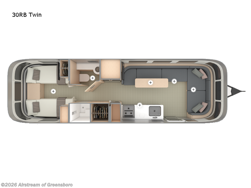 2026 Airstream Globetrotter 30RB Twin - New Travel Trailer For Sale by Airstream of Greensboro in Colfax, North Carolina