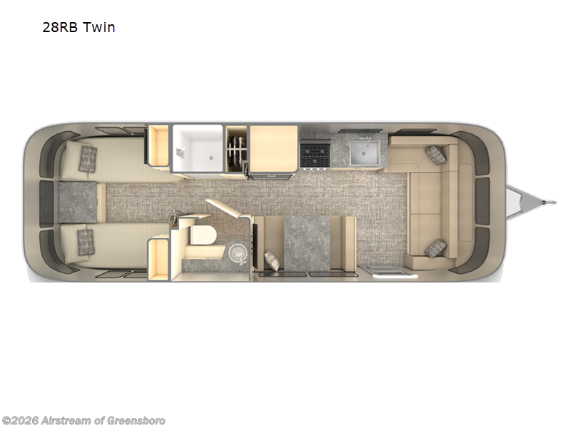 2026 Airstream Flying Cloud 28RB Twin - New Travel Trailer For Sale by Airstream of Greensboro in Colfax, North Carolina