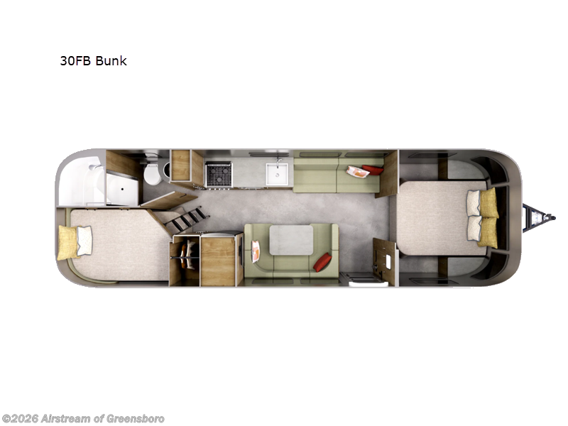2027 Airstream Flying Cloud 30FB Bunk - New Travel Trailer For Sale by Airstream of Greensboro in Colfax, North Carolina