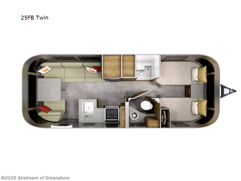 2027 Airstream Flying Cloud 25FB Twin - New Travel Trailer For Sale by Airstream of Greensboro in Colfax, North Carolina