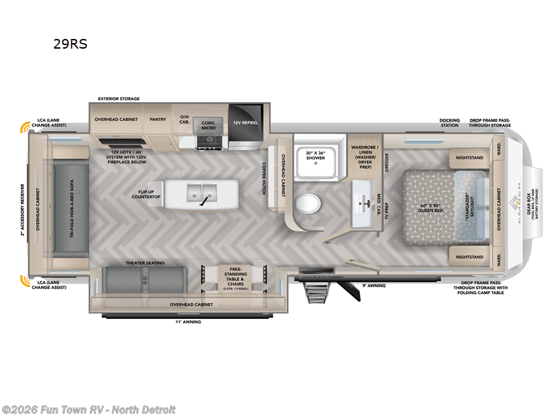 2024 Ember RV Touring Edition 29RS - New Travel Trailer For Sale by Fun Town RV - North Detroit in North Branch, Michigan features Slideout
