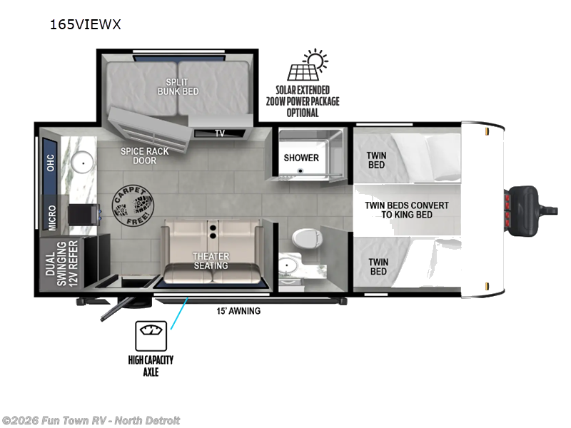 2024 Forest River Salem FSX 165VIEWX - Used Travel Trailer For Sale by Fun Town RV - North Detroit in North Branch, Michigan