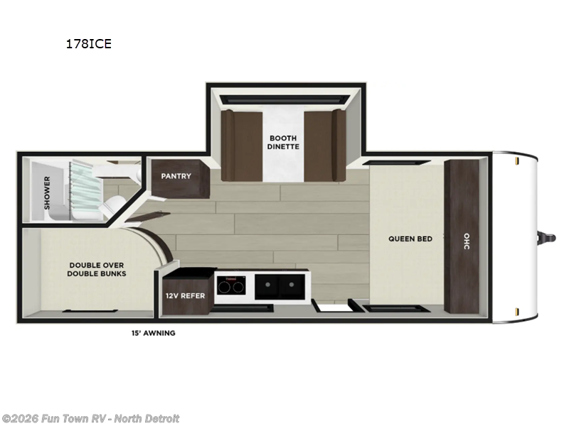 2026 Forest River Salem FSX 178ICE - New Travel Trailer For Sale by Fun Town RV - North Detroit in North Branch, Michigan features Slideout