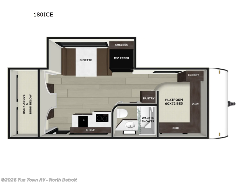 2026 Forest River Salem FSX 180ICE - New Travel Trailer For Sale by Fun Town RV - North Detroit in North Branch, Michigan features Slideout