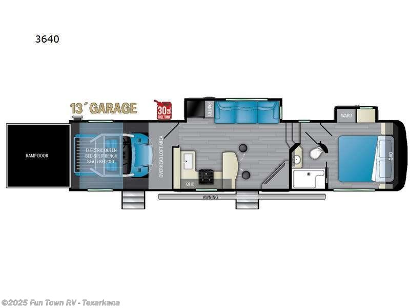 2022 Heartland Gravity 3640 - Used Toy Hauler For Sale by Fun Town RV - Texarkana in Texarkana, Arkansas features Slideout