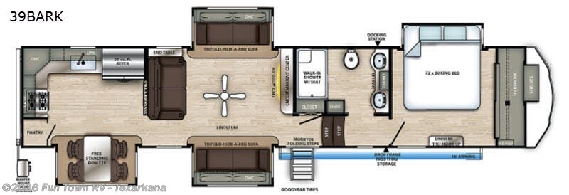 2021 Forest River Sierra 39BARK - Used Fifth Wheel For Sale by Fun Town RV - Texarkana in Texarkana, Arkansas features Slideout