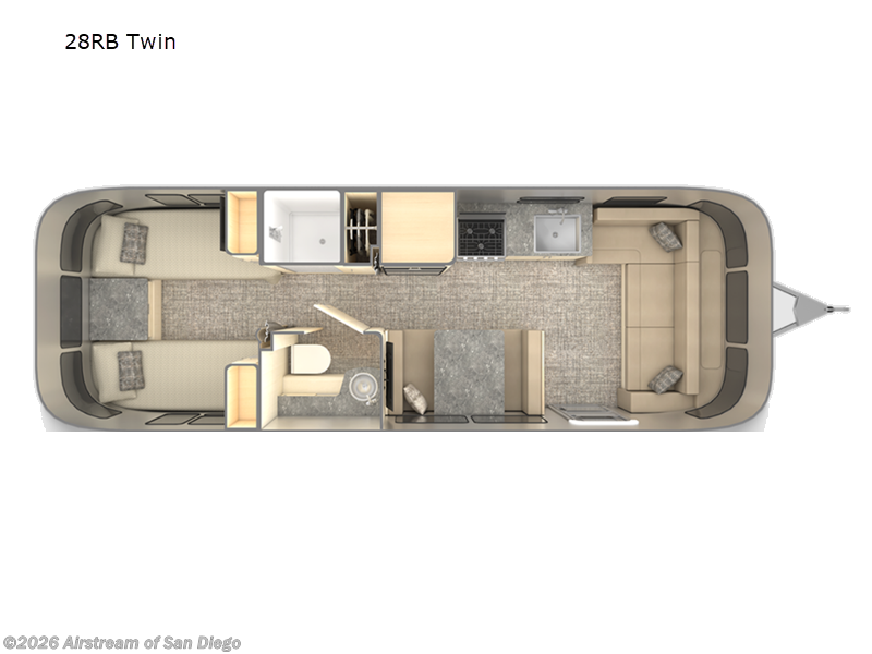 2025 Airstream Flying Cloud 28RB Twin - New Travel Trailer For Sale by Airstream of San Diego in San Diego, California