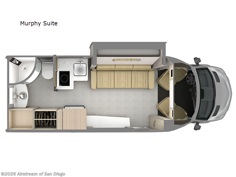 2026 Airstream Atlas 25MS Murphy Suite - New Class B For Sale by Airstream of San Diego in San Diego, California features Slideout