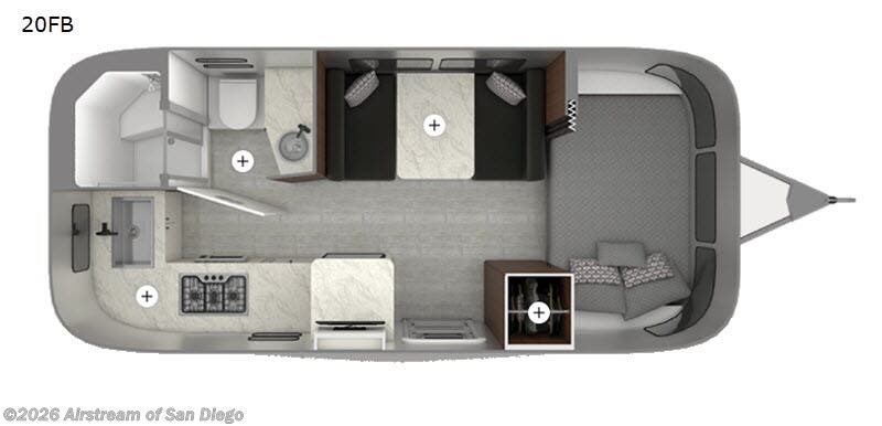 2020 Airstream Caravel 20FB - Used Travel Trailer For Sale by Airstream of San Diego in San Diego, California
