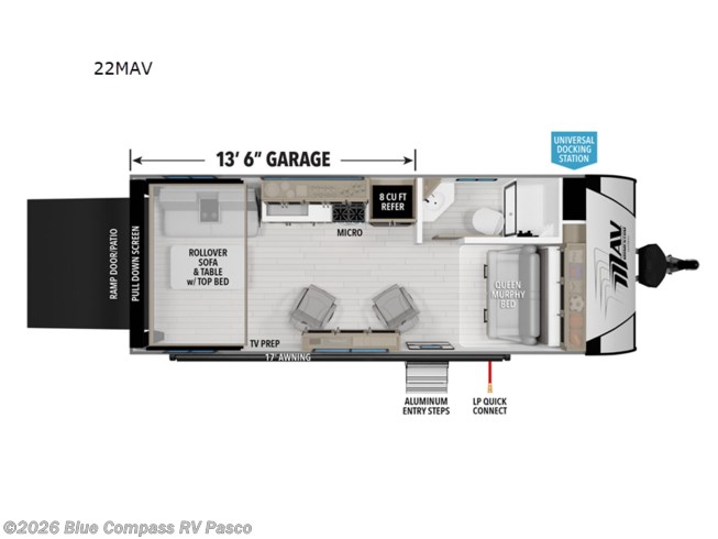 Pasco Blue Dog Rv 2025 Grand Design Momentum MAV 22MAV #T110264 - For Sale in Pasco, WA