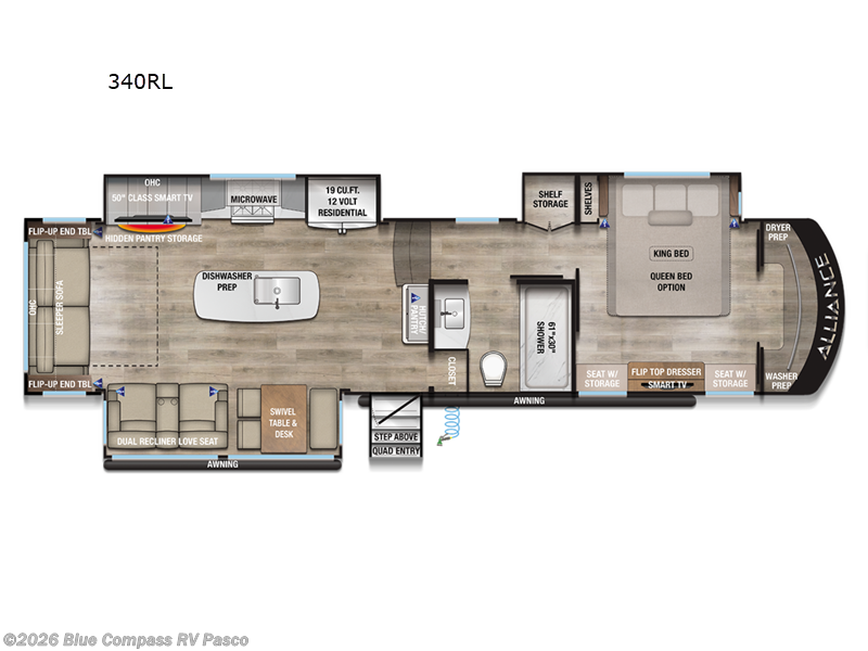2026 Alliance RV Paradigm 340RL - New Fifth Wheel For Sale by Blue Compass RV Pasco in Pasco, Washington features Slideout