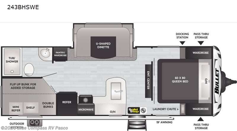 2021 Keystone Bullet 243BHSWE - Used Travel Trailer For Sale by Blue Compass RV Pasco in Pasco, Washington features Slideout