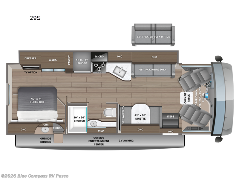 2026 Entegra Coach Vision 29S - New Class A For Sale by Blue Compass RV Pasco in Pasco, Washington features Slideout