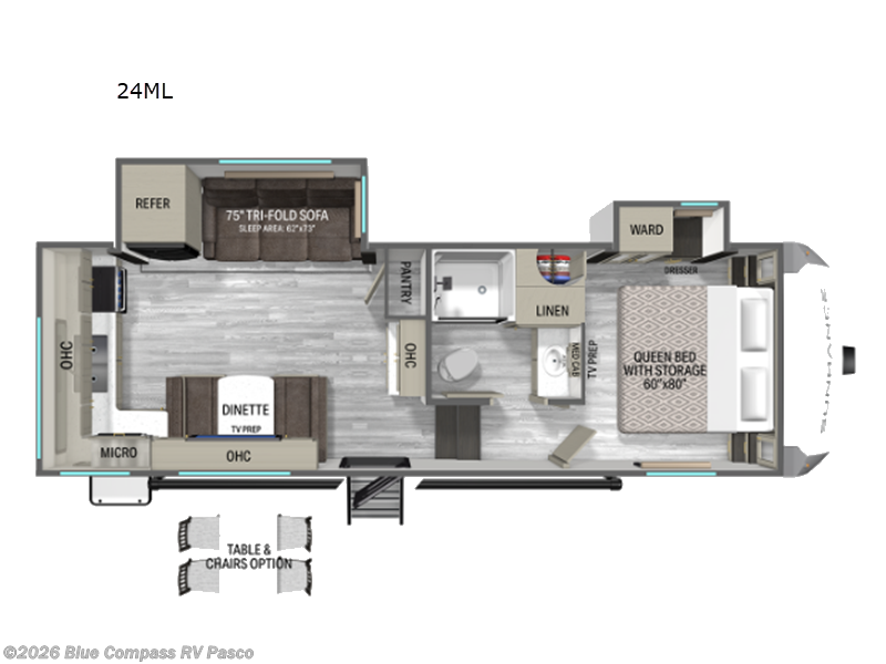 2026 Heartland Sundance 24ML - New Fifth Wheel For Sale by Blue Compass RV Pasco in Pasco, Washington features Slideout