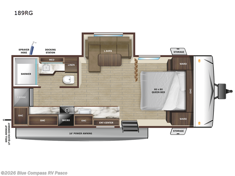 2025 Starcraft Super Lite 189RG - New Travel Trailer For Sale by Blue Compass RV Pasco in Pasco, Washington features Slideout