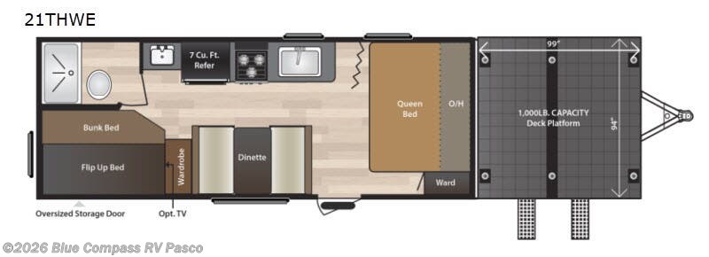 2019 Keystone Hideout 21THWE - Used Travel Trailer For Sale by Blue Compass RV Pasco in Pasco, Washington