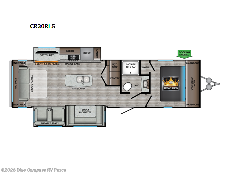 2022 CrossRoads Cruiser Aire CR30RLS - Used Travel Trailer For Sale by Blue Compass RV Pasco in Pasco, Washington features Slideout