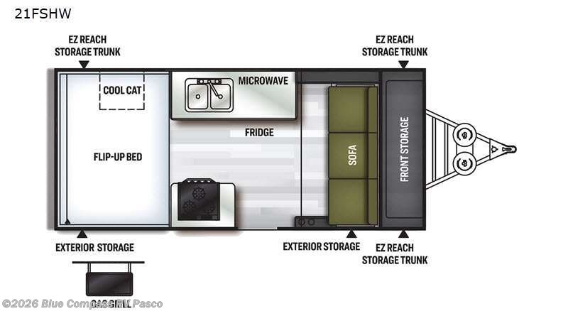 2021 Forest River Flagstaff Hard Side High Wall Series 21FSHW - Used Popup For Sale by Blue Compass RV Pasco in Pasco, Washington
