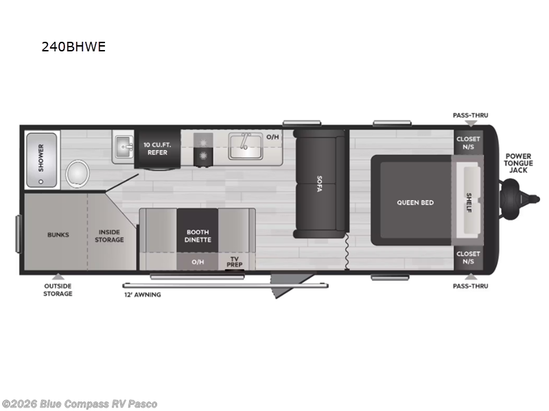 2025 Keystone Hideout Sport Double Axle 240BHWE - Used Travel Trailer For Sale by Blue Compass RV Pasco in Pasco, Washington