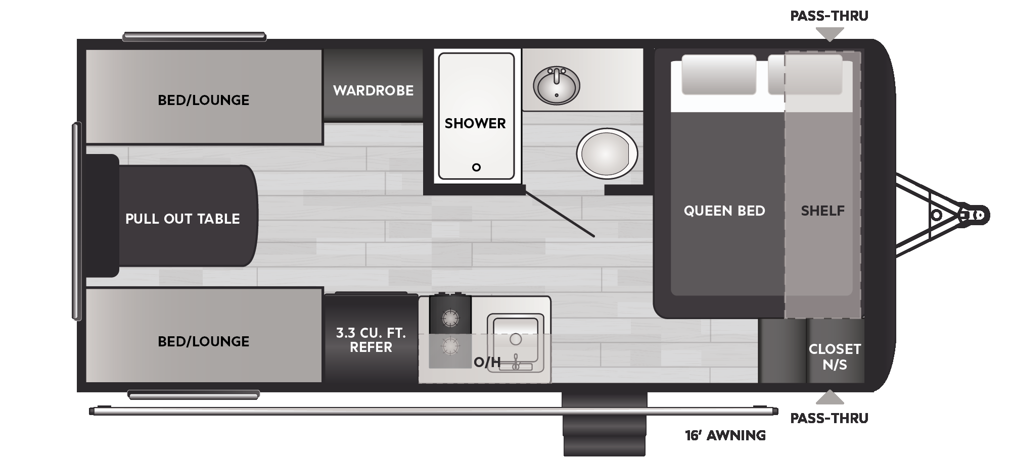 2025 Keystone Hideout Sport 220BH - New Travel Trailer For Sale by Ashley Marine & RV in Panama City, Florida features Stove Top Burner, Spare Tire Kit, Smoke Detector, Queen Bed, Power Awning