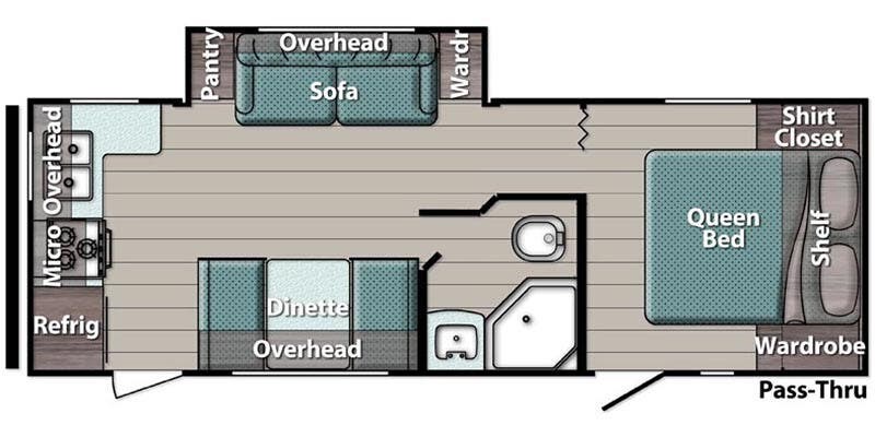Floorplan of 2025 Gulf Stream Ameri-Lite 238RK