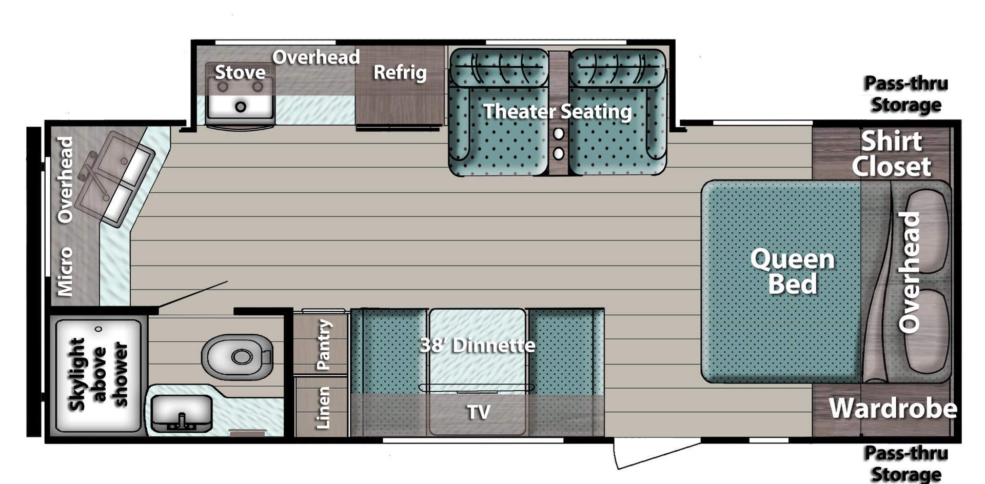 Floorplan of 2026 Gulf Stream Ameri-Lite Ultra-Lite 240RK