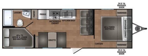 Floorplan of 2026 Shasta I-5 526BH