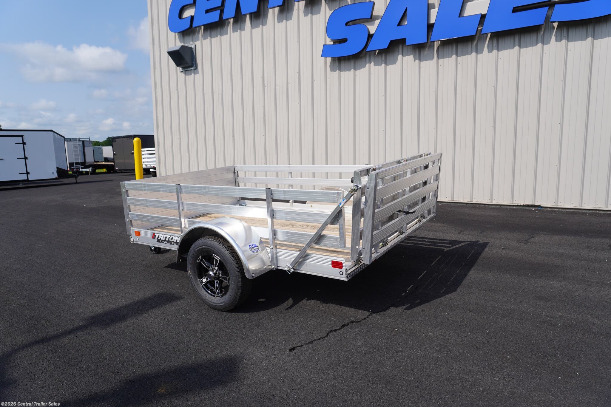 2025 Triton Trailers FIT Series 64"x8' Aluminum Utility W/Wood Deck &amp; Rail Sides - New Utility Trailer for sale by Central Trailer Sales in Jordan, Minnesota