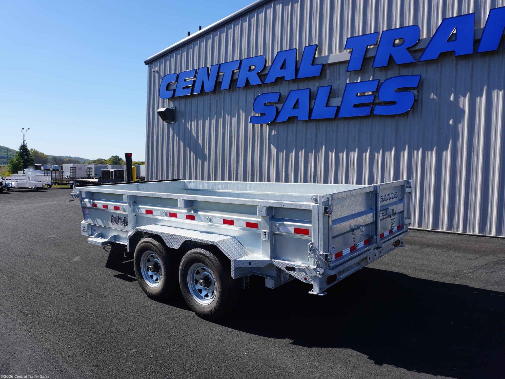 2025 Silver Mountain Trailers 83"x14ft Galvanized Dump - New Dump Trailer for sale by Central Trailer Sales in Jordan, Minnesota