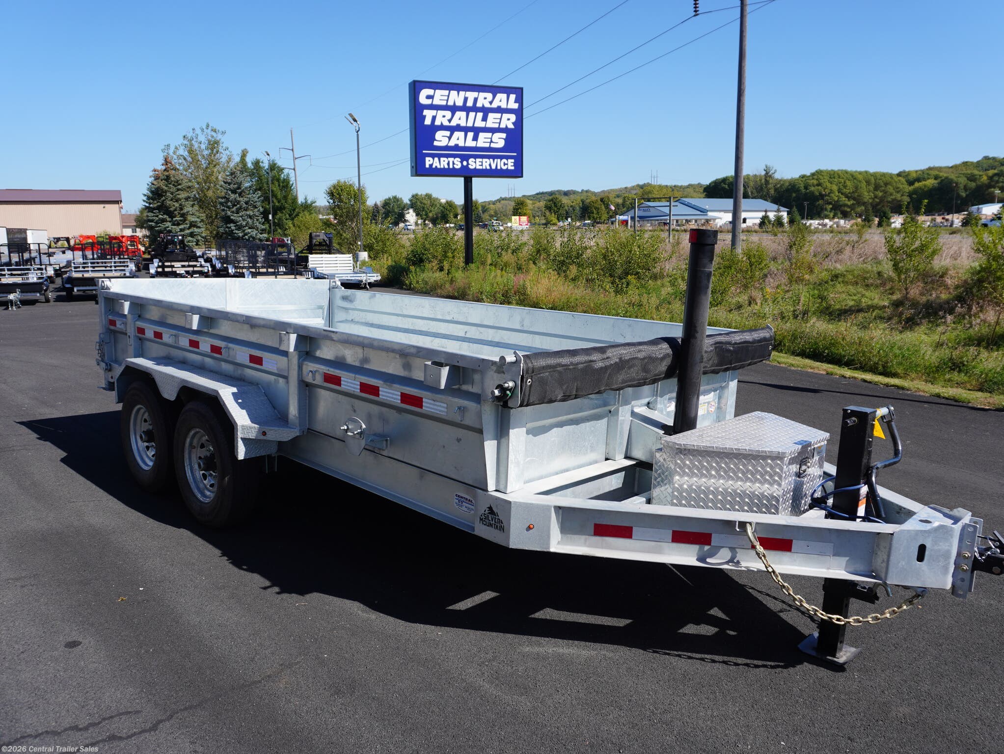 2025 83"x14ft Galvanized Dump by Silver Mountain Trailers from Central Trailer Sales in Jordan, Minnesota