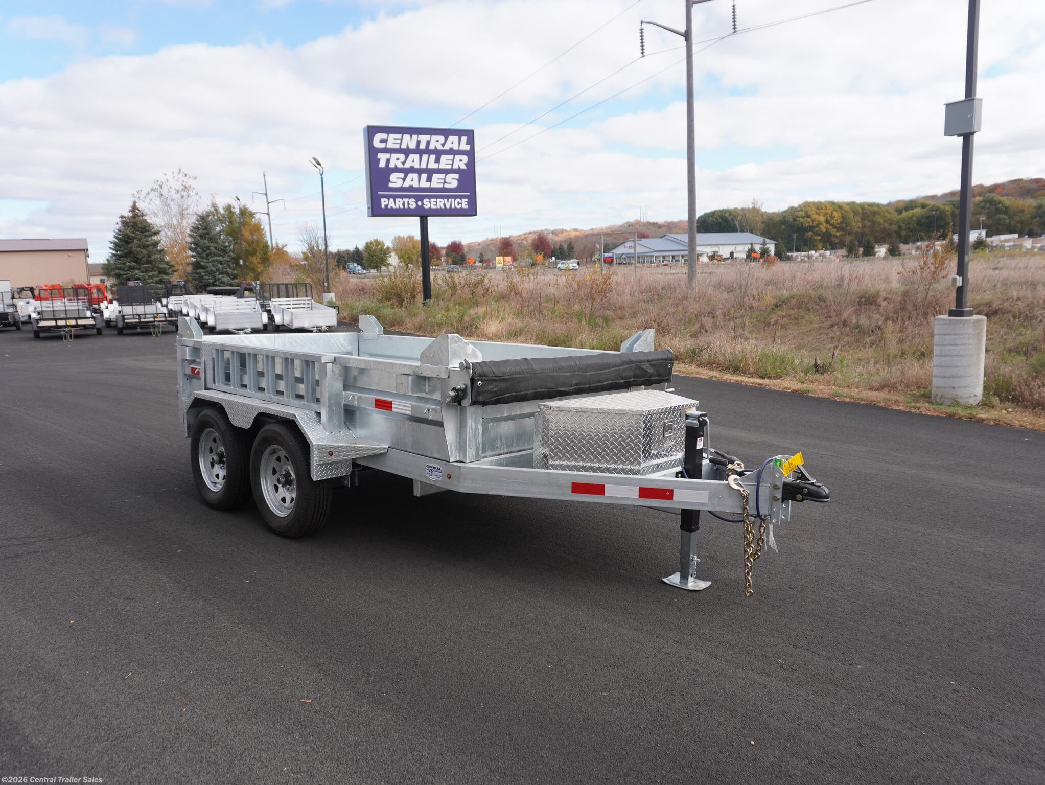 2025 5x10ft Galvanized Dump by Silver Mountain Trailers from Central Trailer Sales in Jordan, Minnesota