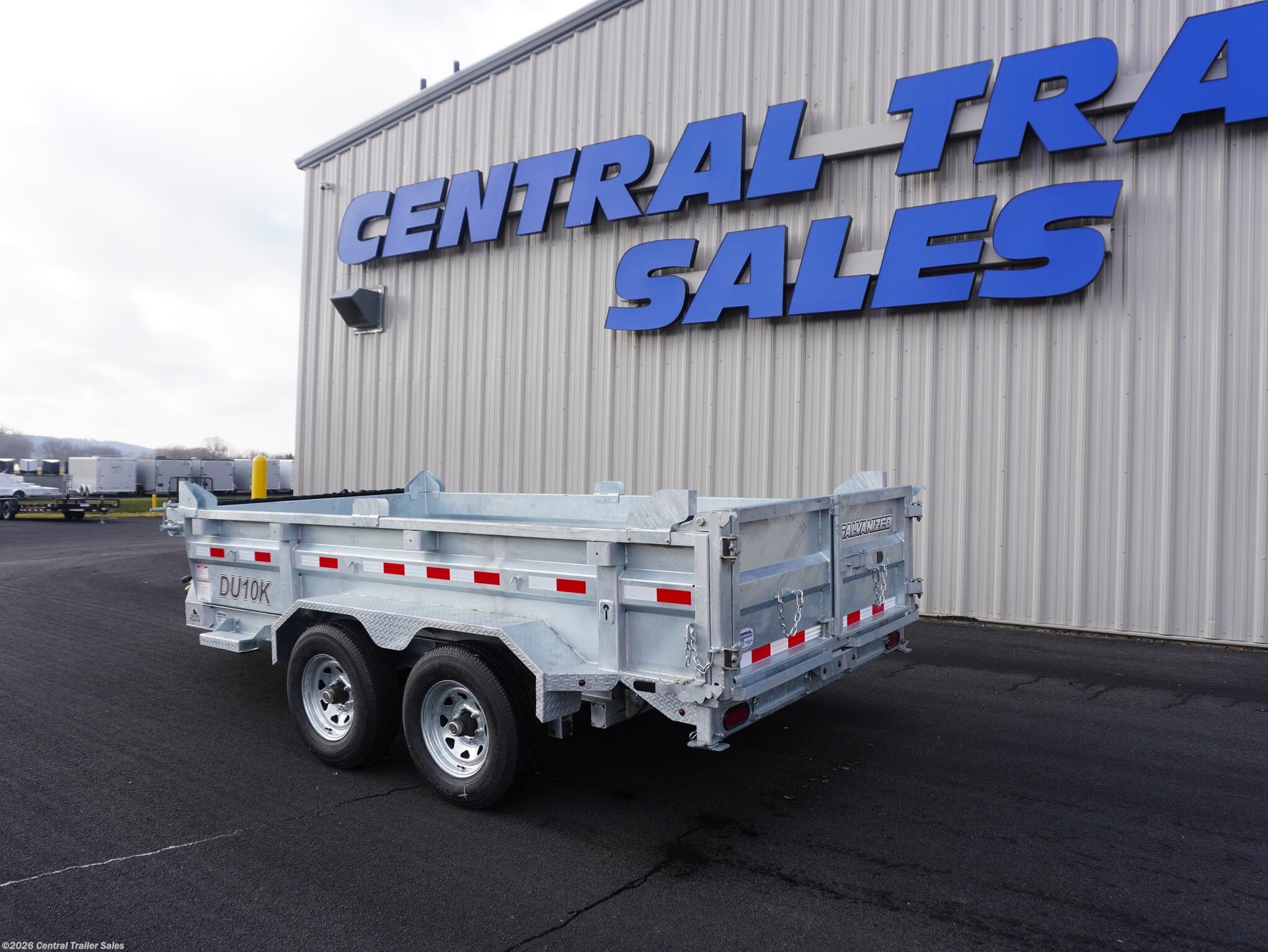 2025 Silver Mountain Trailers 6x12ft Galvanized Dump - New Dump Trailer for sale by Central Trailer Sales in Jordan, Minnesota