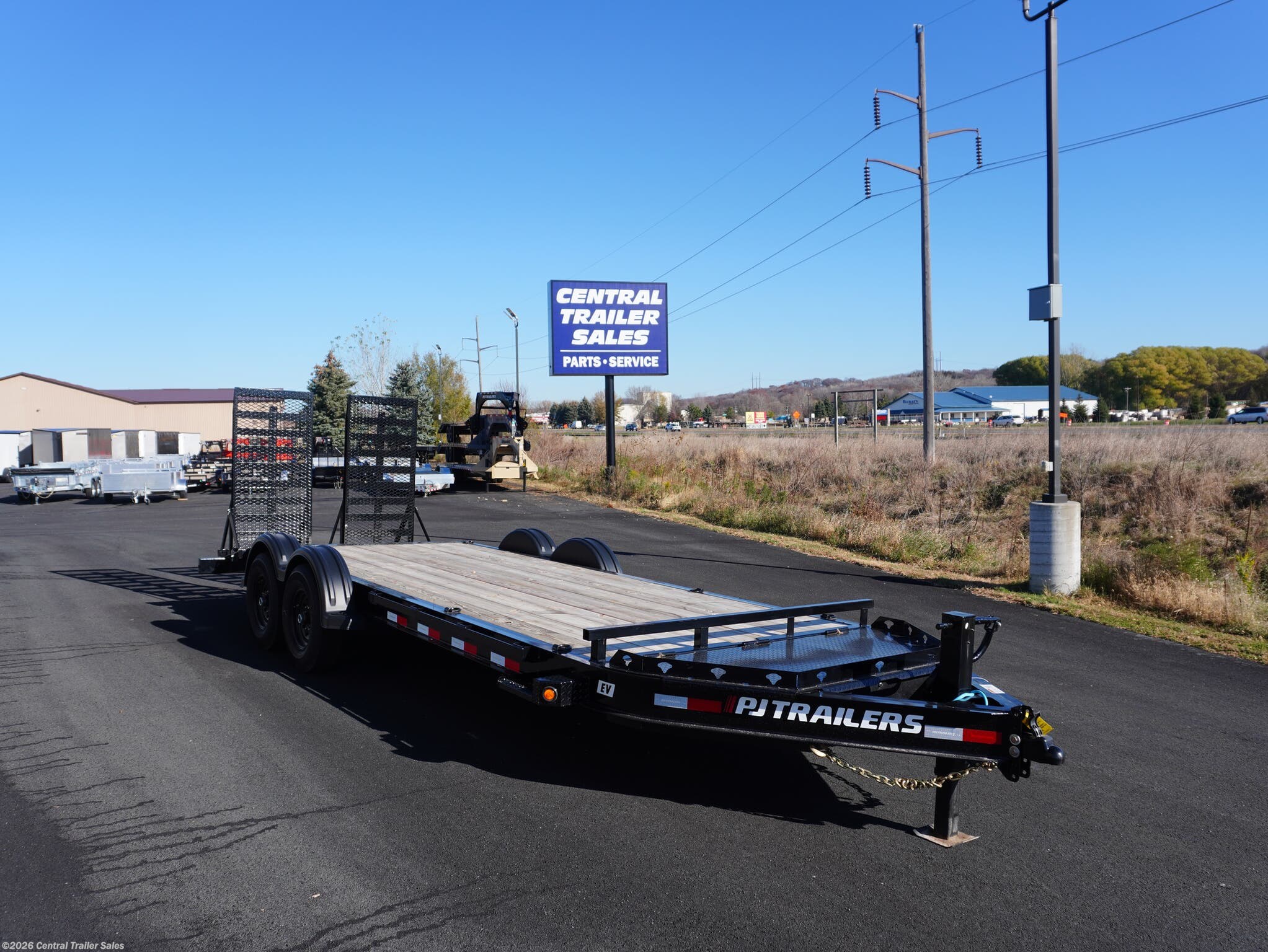 2025 EV 20ft Equipment Trailer by PJ Trailers from Central Trailer Sales in Jordan, Minnesota