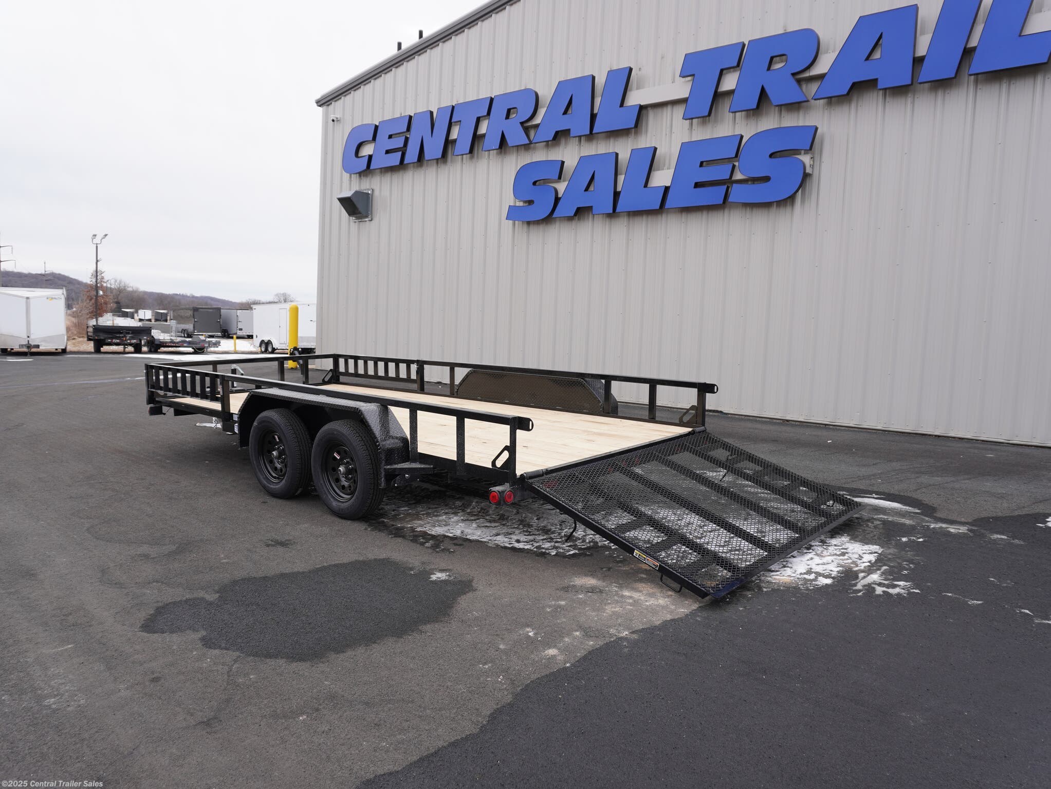 2025 Load Trail UE 83x16&apos; Tandem Axle Utility Trailer W/ATV Ramps - New Utility Trailer for sale by Central Trailer Sales in Jordan, Minnesota