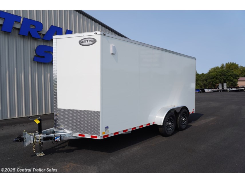 New 2025 CellTech 7x16ft Galvanized Enclosed Cargo Trailer 14K GVWR available in Jordan, Minnesota