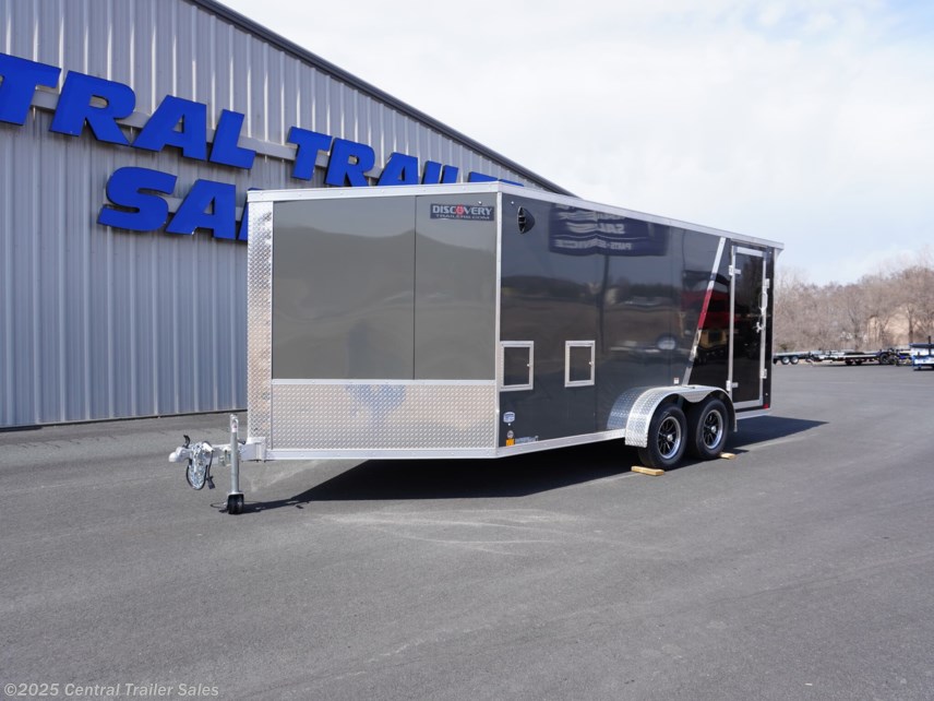 New 2025 Discovery Trailers Aero-Lite Aluminum 7x21 (16+5) Snowmobile Trailer W/Drive Out V available in Jordan, Minnesota