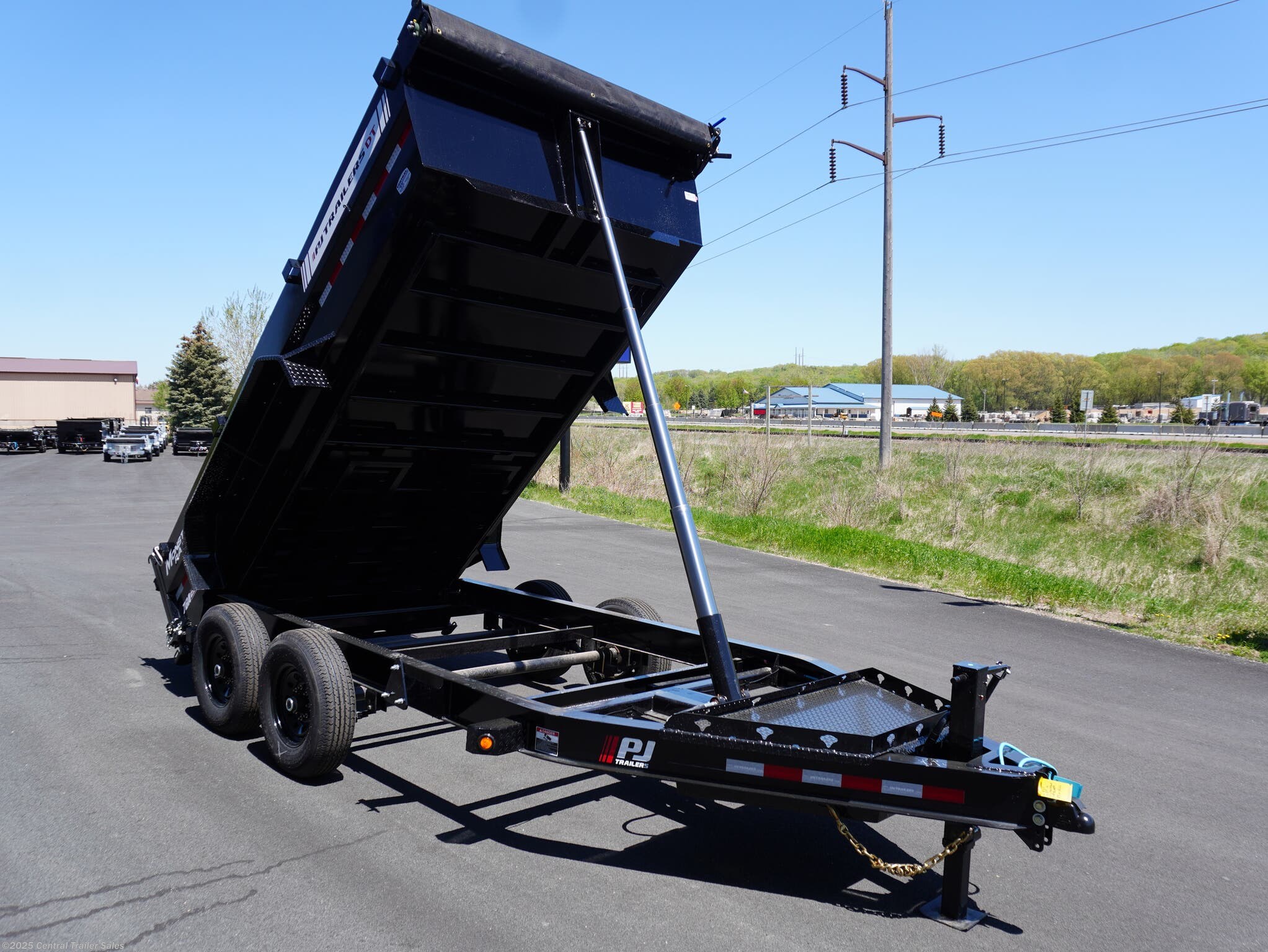 2026 PJ Trailers DT 83&quot;x14ft Low Pro Telescopic Dump, 14k GVWR - New Dump Trailer for sale by Central Trailer Sales in Jordan, Minnesota