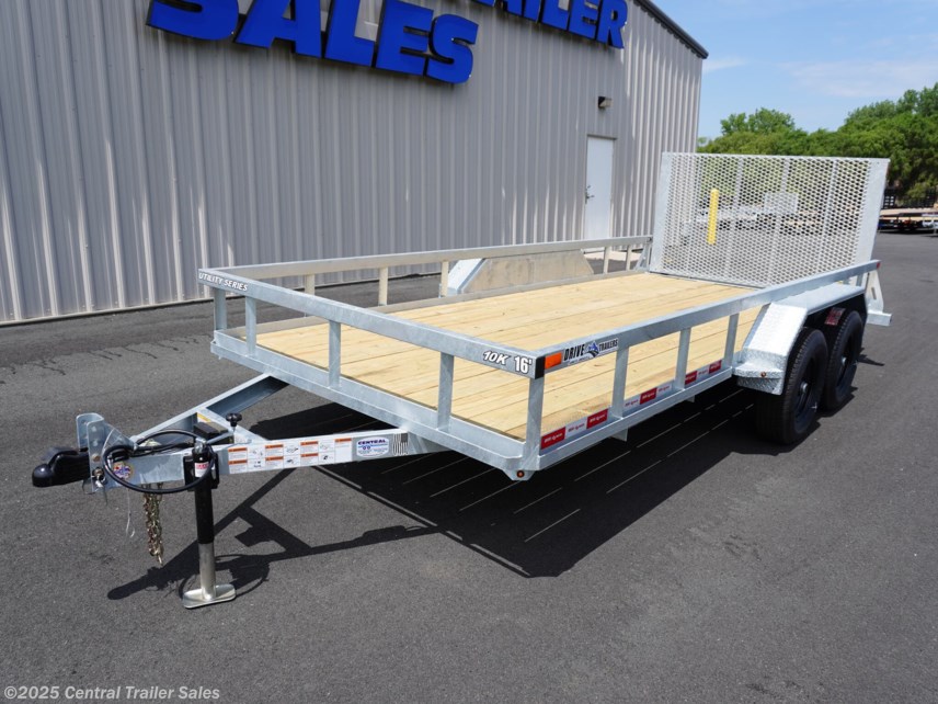 New 2026 Drive Trailers UTV2S508416 81&quot;x16&apos; Galvanized Steel Utility Trailer 10K GVWR available in Jordan, Minnesota
