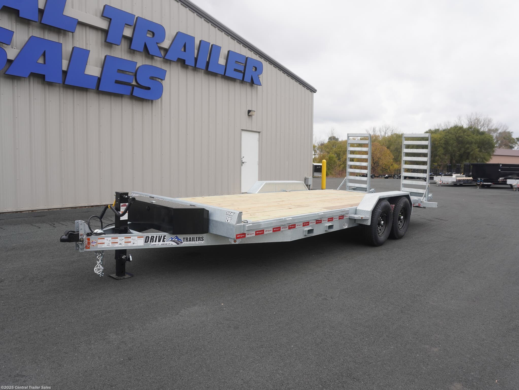 2026 Drive Trailers CHV2S510220 82"x20ft Galvanized Steel Equipment Trailer 14K