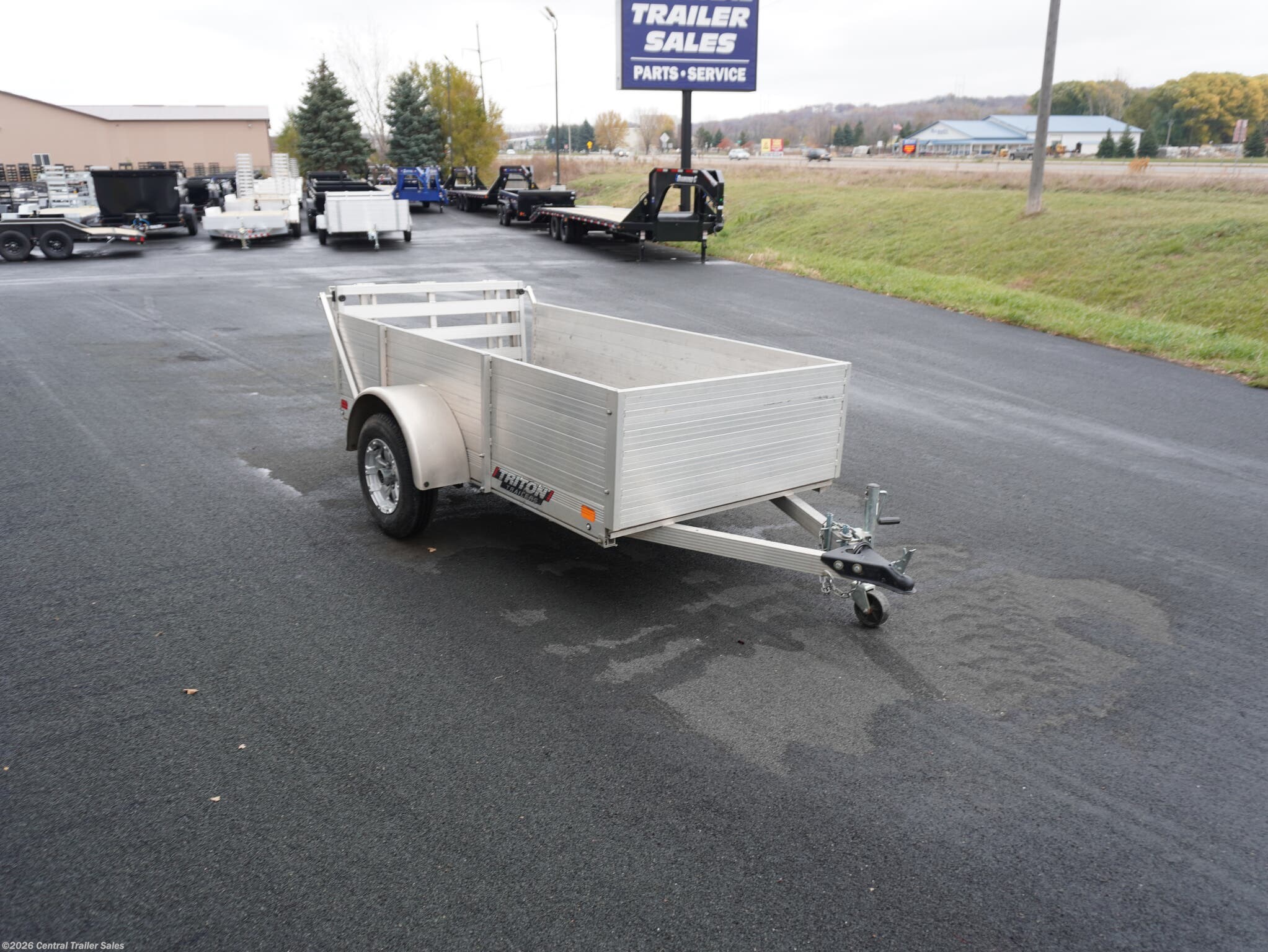 2020 Triton Trailers FIT Series 52"x8' All Aluminum Utility W/2' Solid Sides - Used Utility Trailer for sale by Central Trailer Sales in Jordan, Minnesota