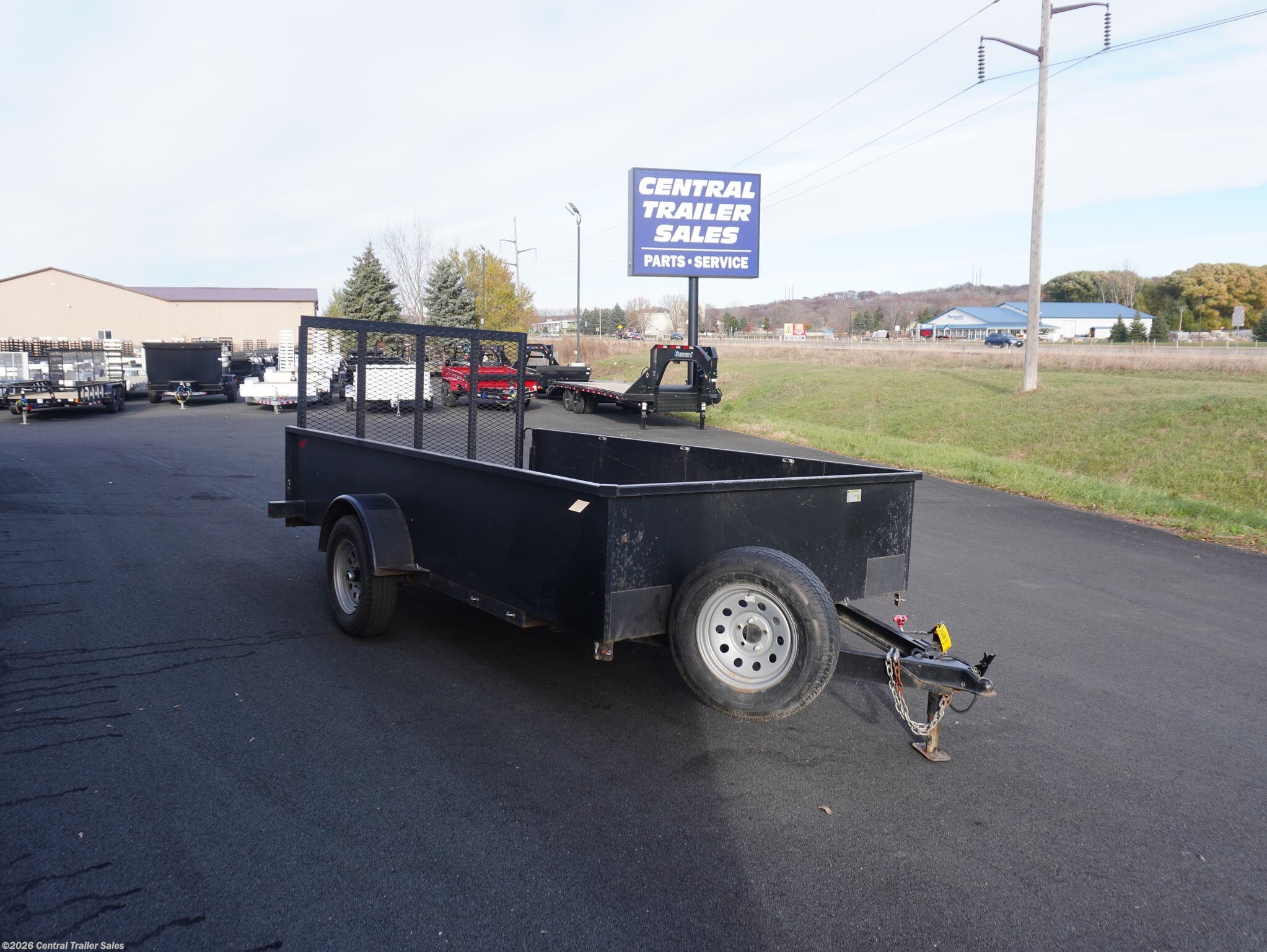 2021 Miscellaneous Single Axle Utility 76"x12' Utility Trailer W/23" Solid Sides - Used Utility Trailer for sale by Central Trailer Sales in Jordan, Minnesota