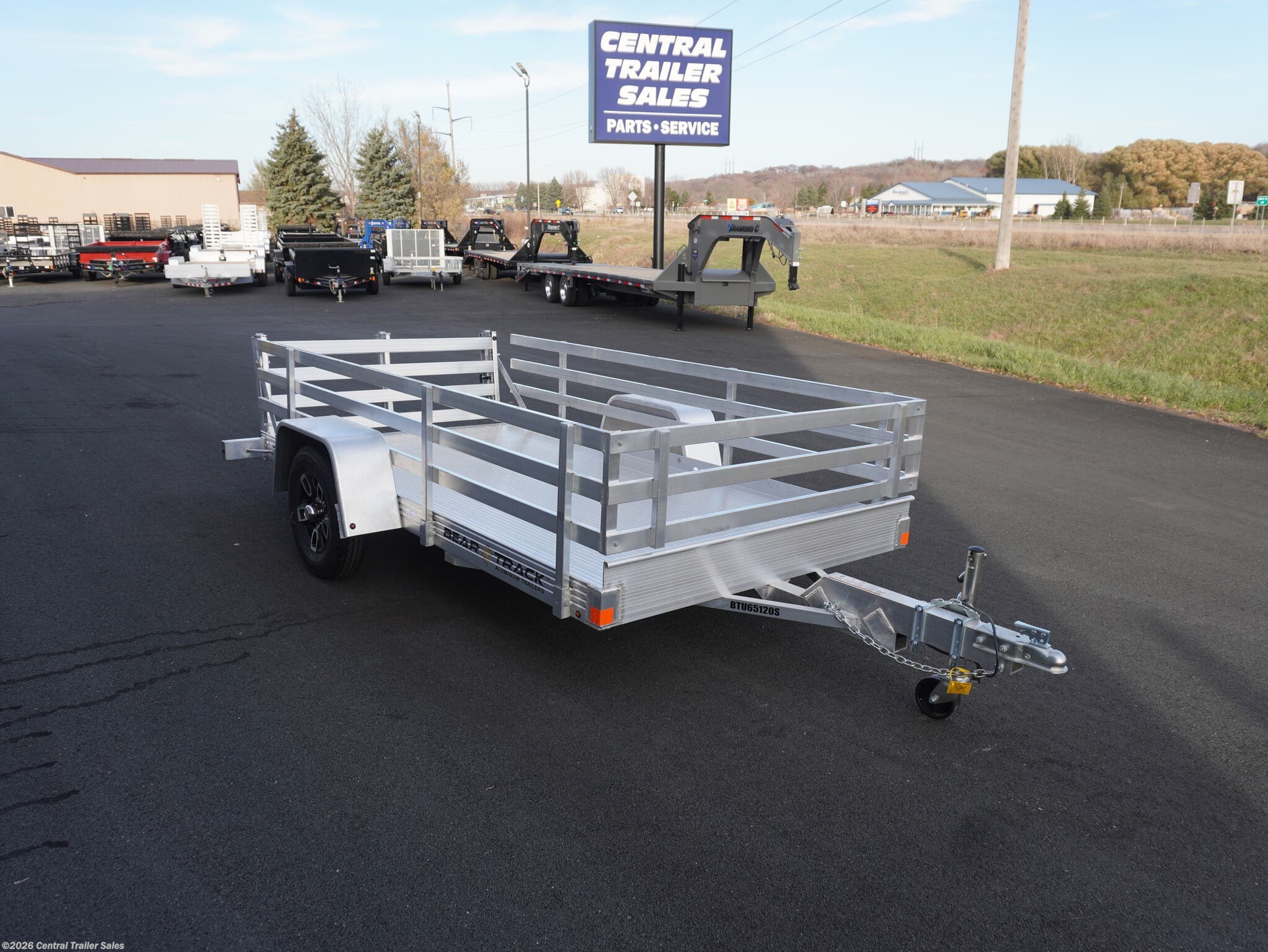2026 Bear Track BTU 65"x10ft Aluminum Utility - New Utility Trailer for sale by Central Trailer Sales in Jordan, Minnesota