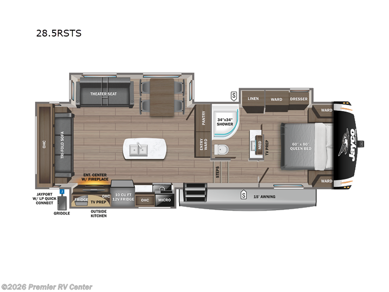 2024 Jayco Eagle 28.5RSTS - New Fifth Wheel For Sale by Premier RV Center in Lewiston, Idaho features Slideout