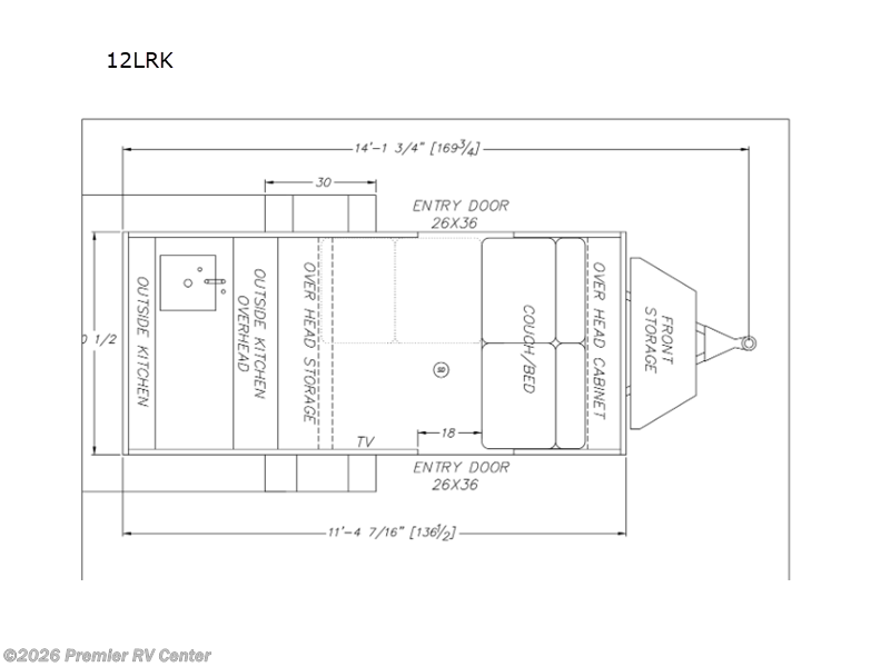 2025 Modern Buggy Trailers Little Buggy 12LRK - New Travel Trailer For Sale by Premier RV Center in Lewiston, Idaho