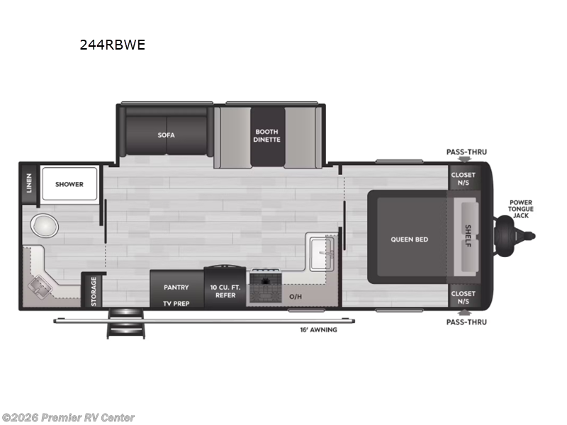 2026 Keystone Hideout Sport 244RBWE - New Travel Trailer For Sale by Premier RV Center in Lewiston, Idaho features Slideout