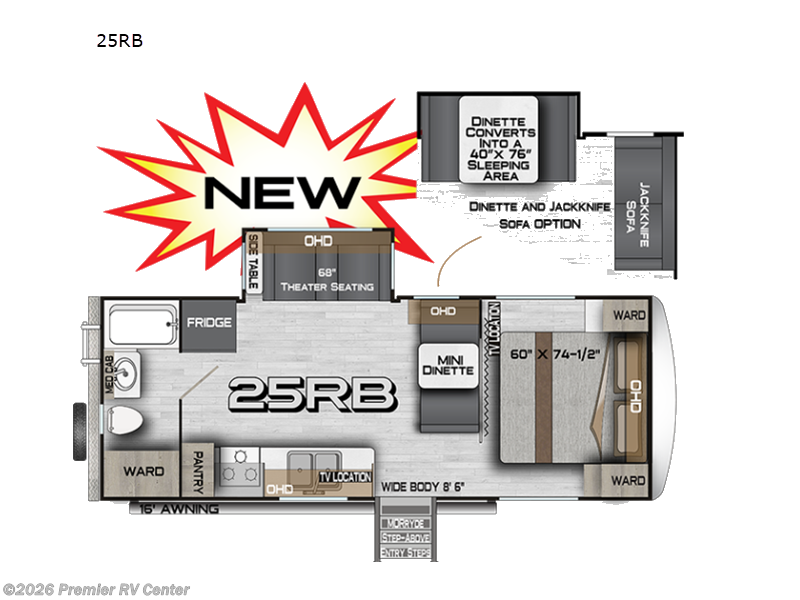 2026 Northwood Arctic Fox Edge 25RB - New Travel Trailer For Sale by Premier RV Center in Lewiston, Idaho features Slideout