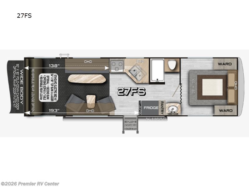 2026 Northwood Desert Fox 27FS - New Toy Hauler For Sale by Premier RV Center in Lewiston, Idaho