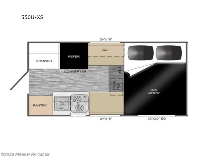 2026 Travel Lite Up Country 550U-XS - New Truck Camper For Sale by Premier RV Center in Lewiston, Idaho