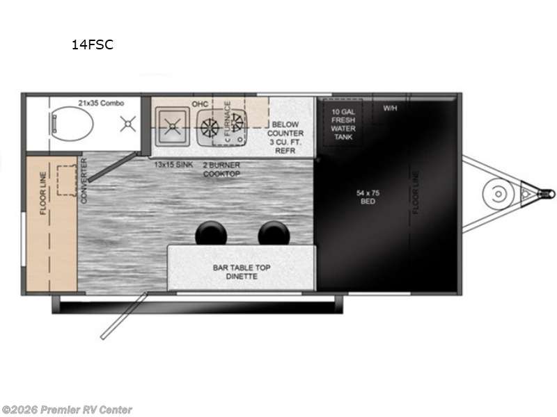 2026 Travel Lite Rove Lite Classic 14FSC - New Travel Trailer For Sale by Premier RV Center in Lewiston, Idaho